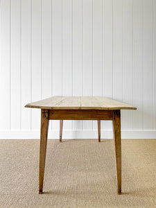 A VERY Good English Pine 5 1/2 ft Dining Table c1890