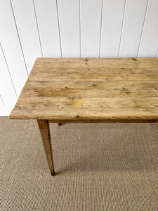 A VERY Good English Pine 5 1/2 ft Dining Table c1890