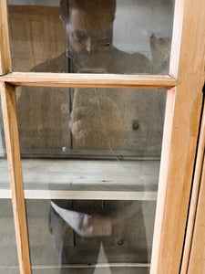 A 19th Century English Pine Bookcase Cabinet or Hutch