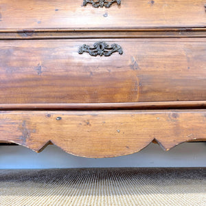 An 18th Century Dutch Vitrine à Deux Corps Glazed Pine Bookcase Cabinet or Hutch