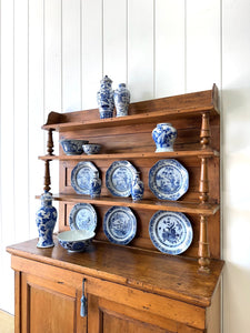 A 19th Century English Pine Bookcase Cabinet or Hutch