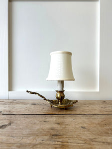 French Gilded Bronze Bedside Lamp c1890