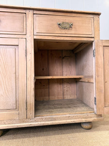 A Handsome Antique English Pine Sideboard c1890