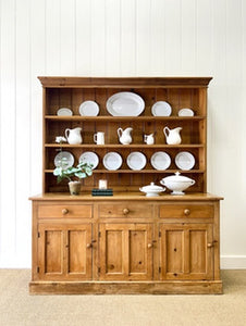 An Wonderful Late 19th Century Pine Welsh Dresser or Cupboard