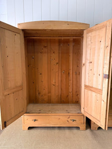 Pair of Antique Pine Armoire / Wardrobes (Sold Separately)