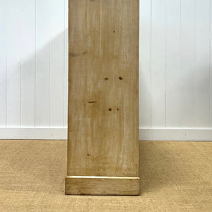 A Tall 19th Century English Pine Chest of Drawers/Dresser