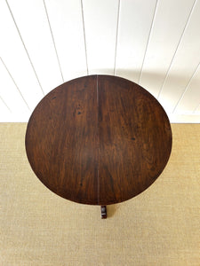 An English Antique Oak Tilt-Top Side Table