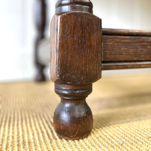 An Antique English Country 5.5 ft Narrow Kitchen Dining Table or Sideboard