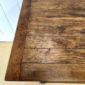 An Antique English Country 5.5 ft Narrow Kitchen Dining Table or Sideboard