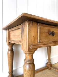 An Ancient English Pine Lowboy c1780