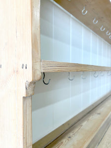 An Early 19th Century Monumental Pine Welsh Dresser or Cupboard