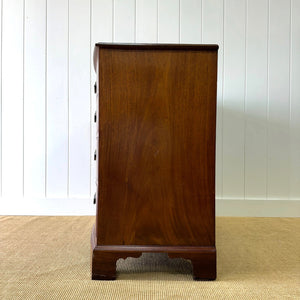 A Large Antique English Bow Front Mahogany Chest of Drawers