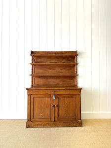 A 19th Century English Pine Bookcase Cabinet or Hutch
