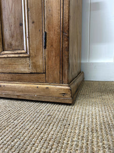 A 19th Century English Pine Bookcase Cupboard or Hutch