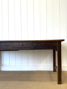 An 18th Century French Country Nearly 6ft Pine Refectory Farmhouse Table