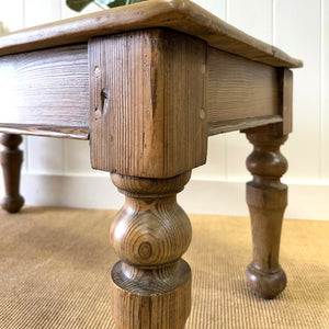 An Antique English Country Pine Coffee Table