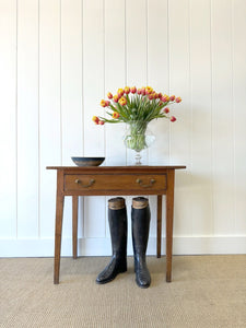 An Antique English Country Pine Console Table