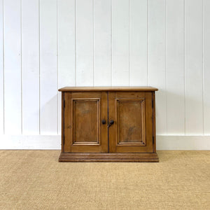 Antique English Pine Cupboard Sideboard