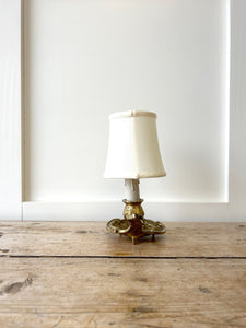 French Gilded Bronze Bedside Lamp c1890
