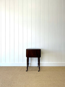 Charming English Georgian Mahogany Nightstand or Sidetable