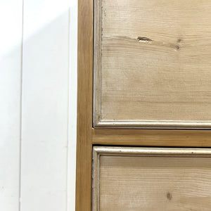 A Tall 19th Century English Pine Chest of Drawers/Dresser