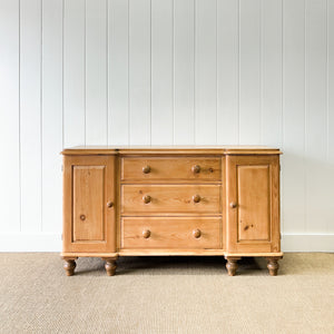 A Pine Antique English Sideboard c1890
