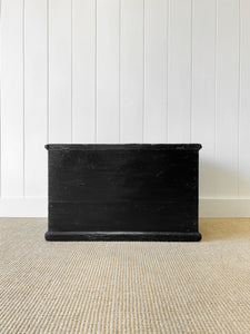An English Pine Ebonized Blanket Box