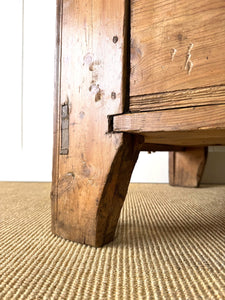 An Swedish Pine Domed Top Blanket Box or Toy Box Early 19th Century