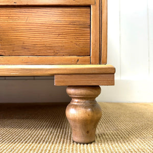 A Large Antique English Bank of Drawers Sideboard or Server c1890
