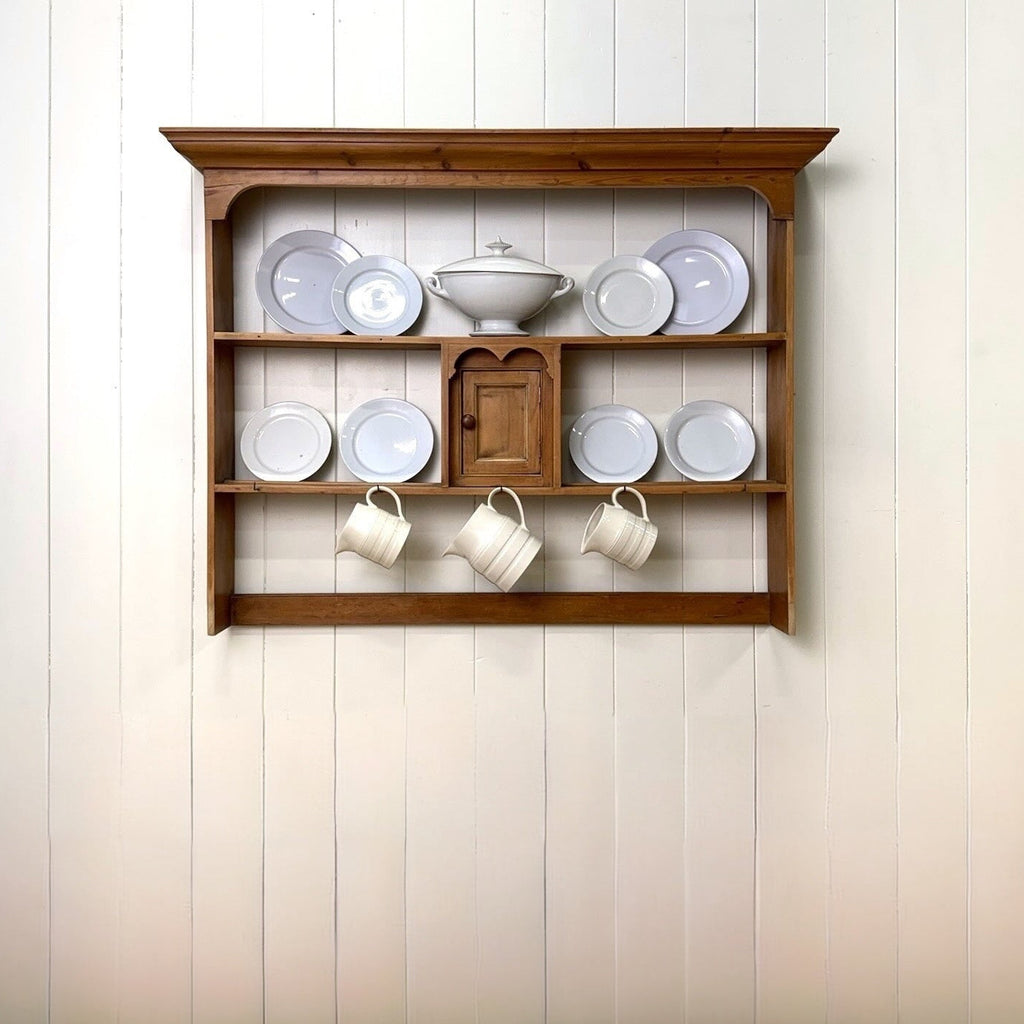 A Beautiful English Pine 19th Century Hanging Plate Rack – The Parsons ...