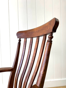 A 19th Century High Back English Country Elm & Beech Armchair Windsor