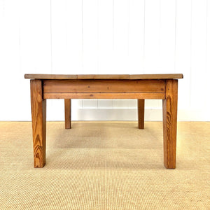 Antique English Country Pine Coffee Table c1890