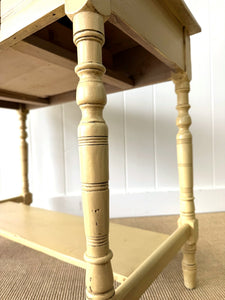 An English Country Pine Console Table or Desk c1860