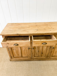 An Antique English Pine Sideboard c1890
