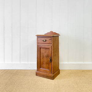 An Antique English Pitch Pine Nightstand c1890