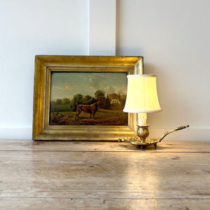 French Gilded Bronze Bedside Lamp c1890