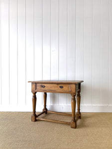 An Ancient English Pine Lowboy c1780