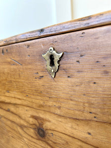 A Small Antique Pine Blanket Box c1890