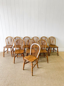 A Set of 10 Hoop Back Victorian Chairs