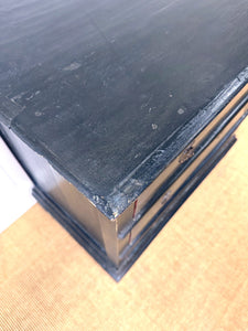 An Ebonized Antique English Chest of Drawers/Dresser