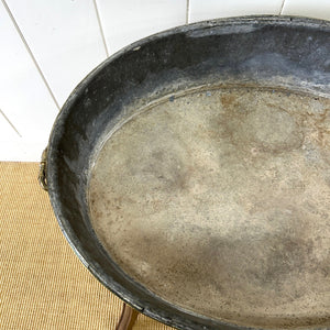 An Early 19th Century coopered oak and brass planter or cooler with zinc lining