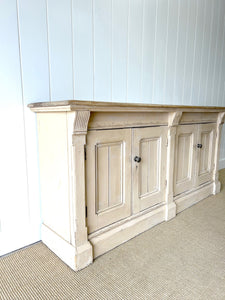 An Antique English Oak Sideboard
