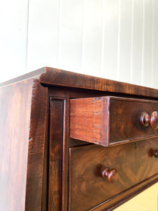 Charming English Georgian Mahogany Nightstand or Sidetable