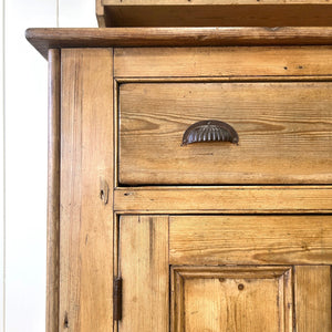 A Large Rustic Charming Pine Welsh Dresser or Cupboard
