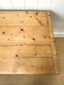 An Antique English Country Pine 7ft Dining Table