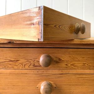 A Large Antique English Bank of Drawers Sideboard or Server c1890