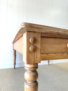 An Antique English Country Pine 6ft Dining Table and 54" Wide