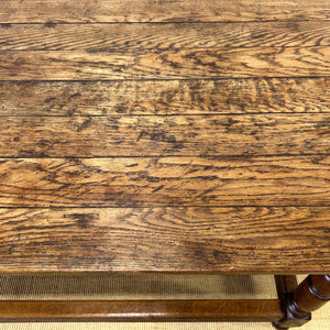 An Antique English Country 5.5 ft Narrow Kitchen Dining Table or Sideboard