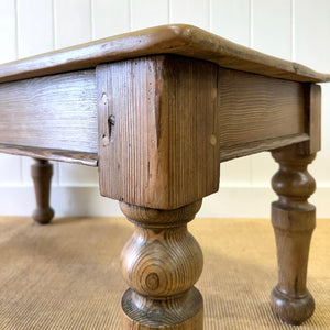 An Antique English Country Pine Coffee Table