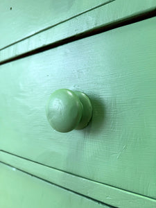 A Large Pine Green Painted Chest of Drawers Dresser c1890
